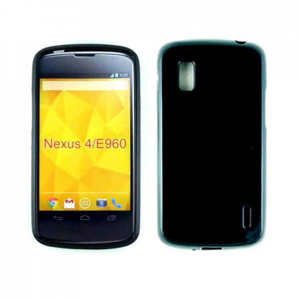 Wholesale TPU Gel Case for LG Nexus 4 / E960 ( Black)